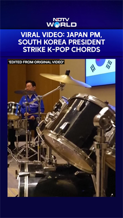 South Korea, Japan Leaders Trade Suits For Sticks, Drum Up K-Pop Hits In Viral Jam Session
