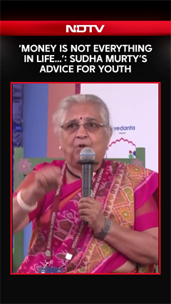 'Money Is Not Everything in Life...': Sudha Murthy's Advice for Youth