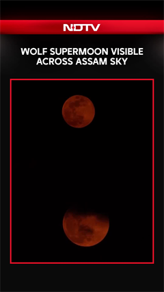 Rare Celestial Event: Wolf Supermoon Visible Across Assam Sky
