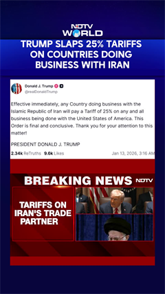 "Final Order": Trump Slaps 25% Tariffs On Countries Doing Business With Iran