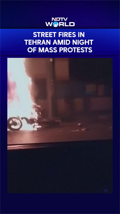 Iran's Streets Engulfed In Flames Amid Widespread Night Of Protests
