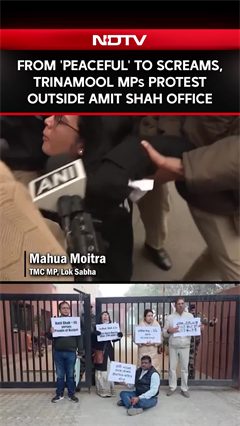TMC MPs Detained for Protesting Outside Home Minister's Office Over ED I-PAC Raids