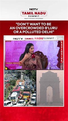 Tamil Nadu Minister Says "Chennai Does Not Want To Be An Overcrowded Bengaluru Or A Polluted Delhi"