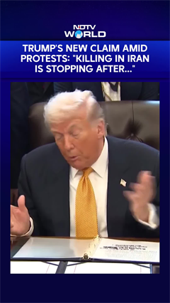 "Killing In Iran Is Stopping, No Plans For Executions": Trump's New Claim Amid Protests