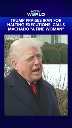 Trump Thanks Iran For Halting Executions, Calls Machado &ldquo;A Fine Woman&rdquo;