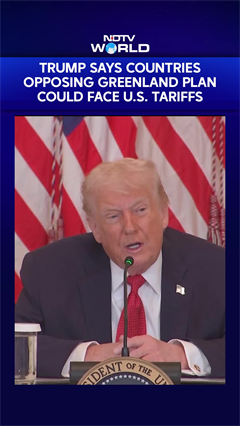 Trump May Put Tariff On Countries That "Don't Go Along" With His Plans For Greenland