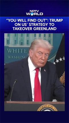 "You Will Find Out", Says Trump On United States' Strategy To Takeover Greenland