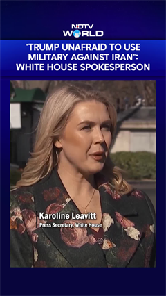 Video: 'Trump Unafraid To Use Military Against Iran': White House Spokesperson