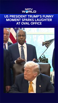 Video: US President Trump's Funny Moment Sparks Laughter At Oval Office