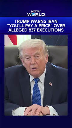 Trump Warns Iran &ldquo;You&rsquo;re Gonna Pay a Price&rdquo; Over Alleged 837 Executions