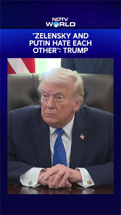 Trump Claims Russia-Ukraine Settlement "Very Close"; Says Zelensky And Putin Hate Each Other