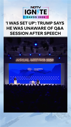 'I Was Set Up': Trump Says He Was Unaware of Q&A Session After Davos Speech