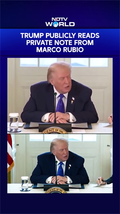 Donald Trump Publicly Reads Private Note From Marco Rubio