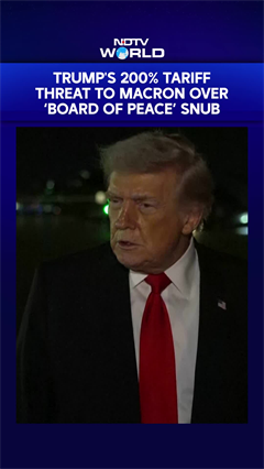 Trump Threatens 200% Tariffs On France Over 'Board Of Peace' Snub, Shares Macron's Private Message