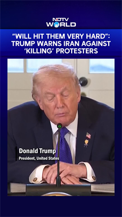 Trump Warns Iran Against Military Action On Protesters | Threatens to 'Hit Them Very Hard'