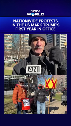 Protests Erupt Across US As Trump Completes One Year Of Second Term