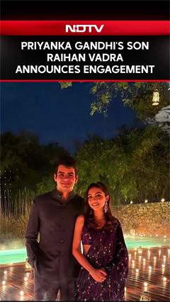 Priyanka Gandhi Vadra's Son Raihan Announces Engagement With Throwback Photo