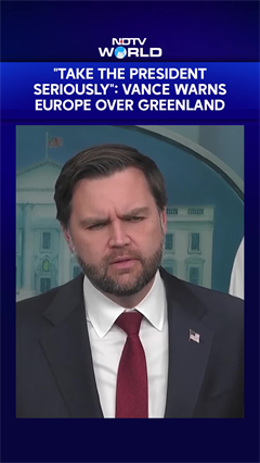 "Take The President Seriously" | VP Vance Warns Europe Over Trump's Greenland Plans