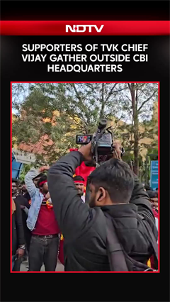 Actor Vijay In Delhi | Supporters Of TVK Chief Vijay Gather Outside CBI Headquarters