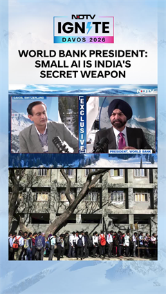 Small AI Is India's Secret Weapon, World Bank President Ajay Banga Tells NDTV At Davos