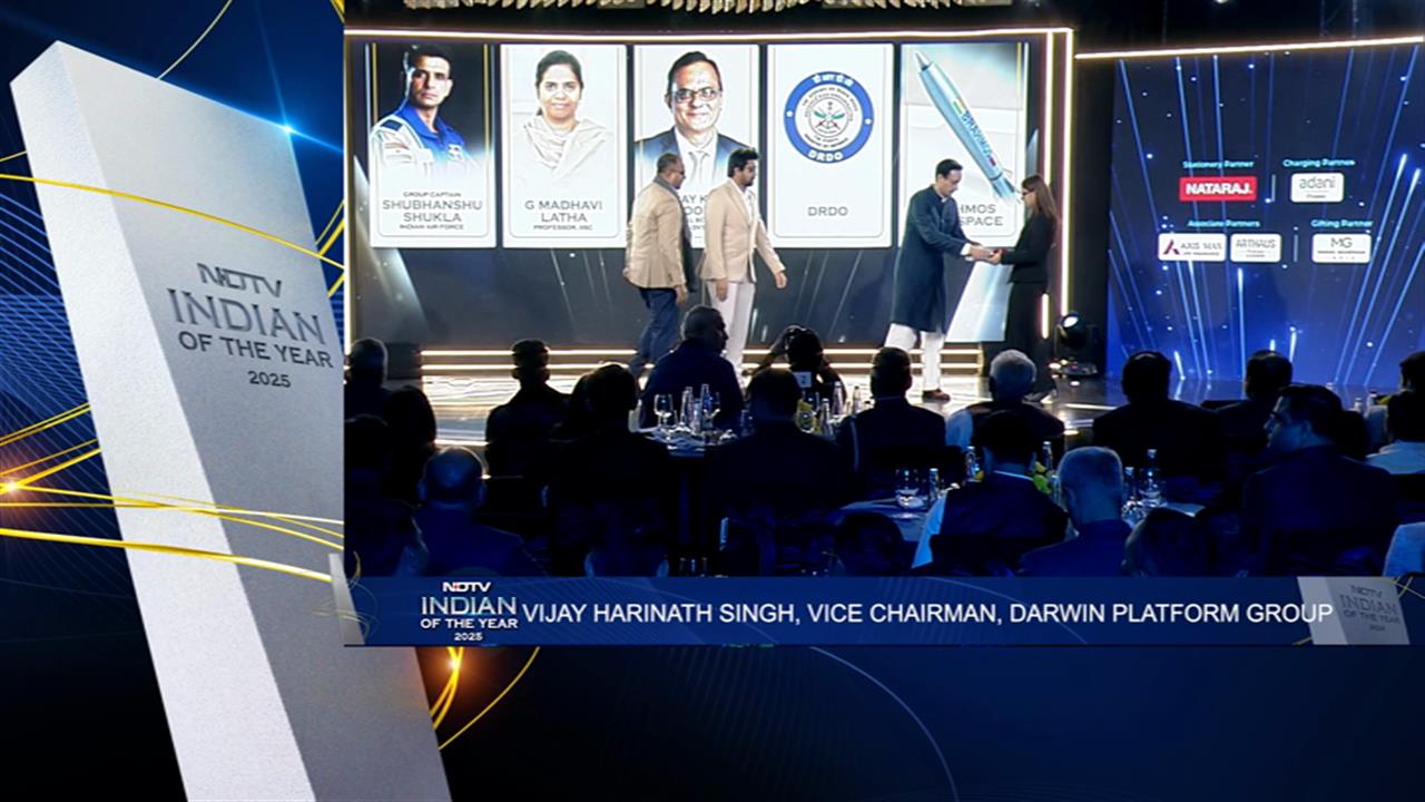 NDTV Indian of the Year 2025 Group Captain Shubhanshu Shukla Bags Science Icon Of The Year Award