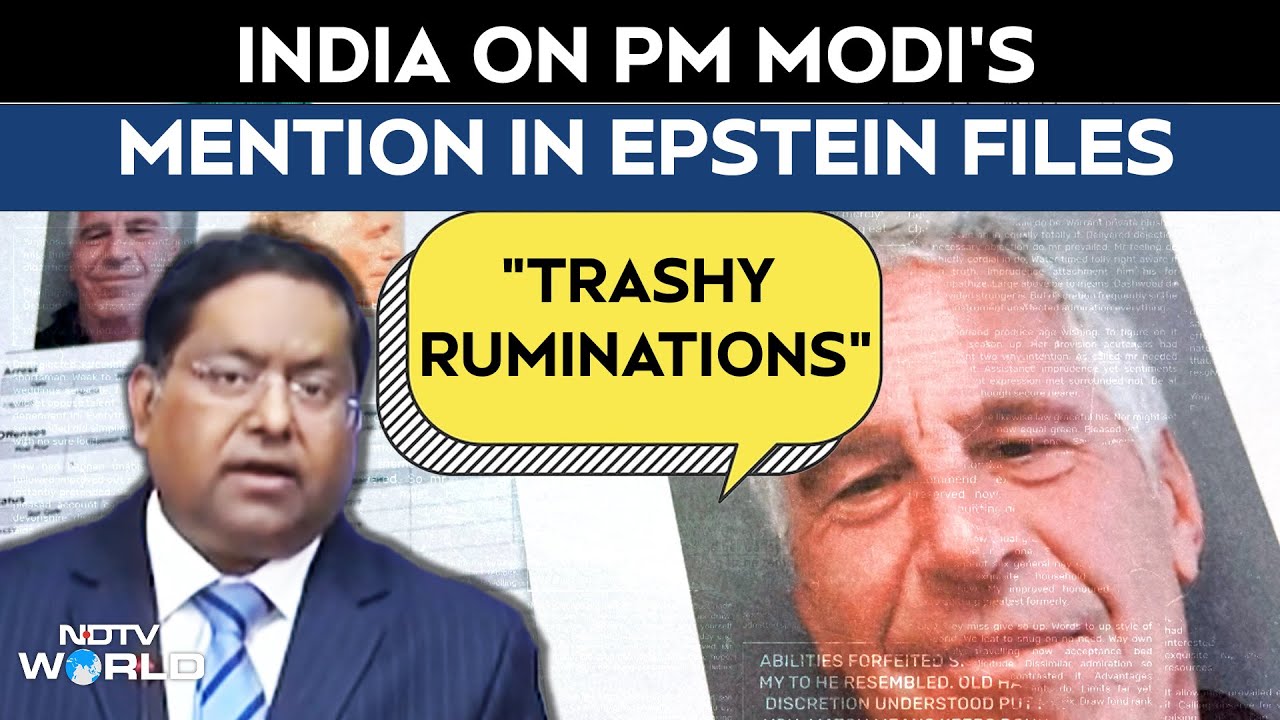 Epstein Files Email News | "Trashy Ruminations": India On PM Modi's Mention In Epstein Files