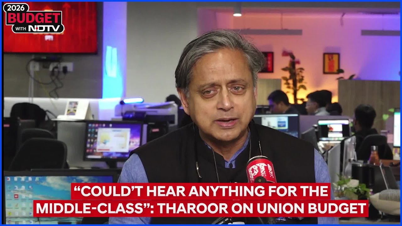 Shashi Tharoor On Budget 2026: "Couldn't Hear Anything For The Middle-Class"