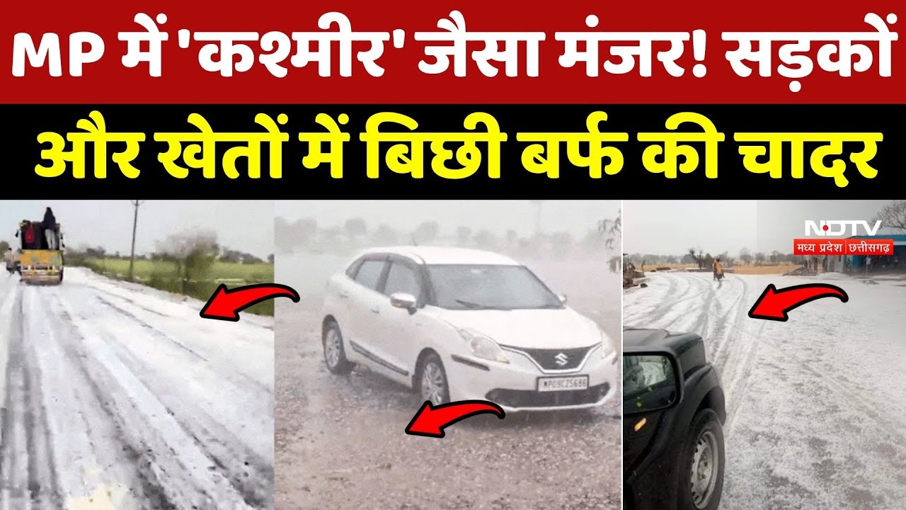 MP Weather News: MP में 'कश्मीर' जैसा मंजर! सड़कों और खेतों में बिछी बर्फ की चादर