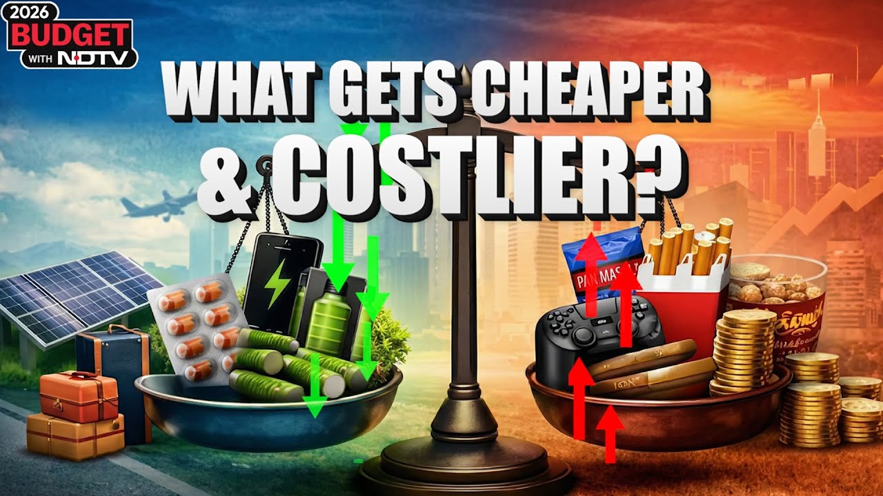Today's Budget Highlights | Union Budget 2026: Leather Goods To TVs, What Gets Cheaper And Costlier?
