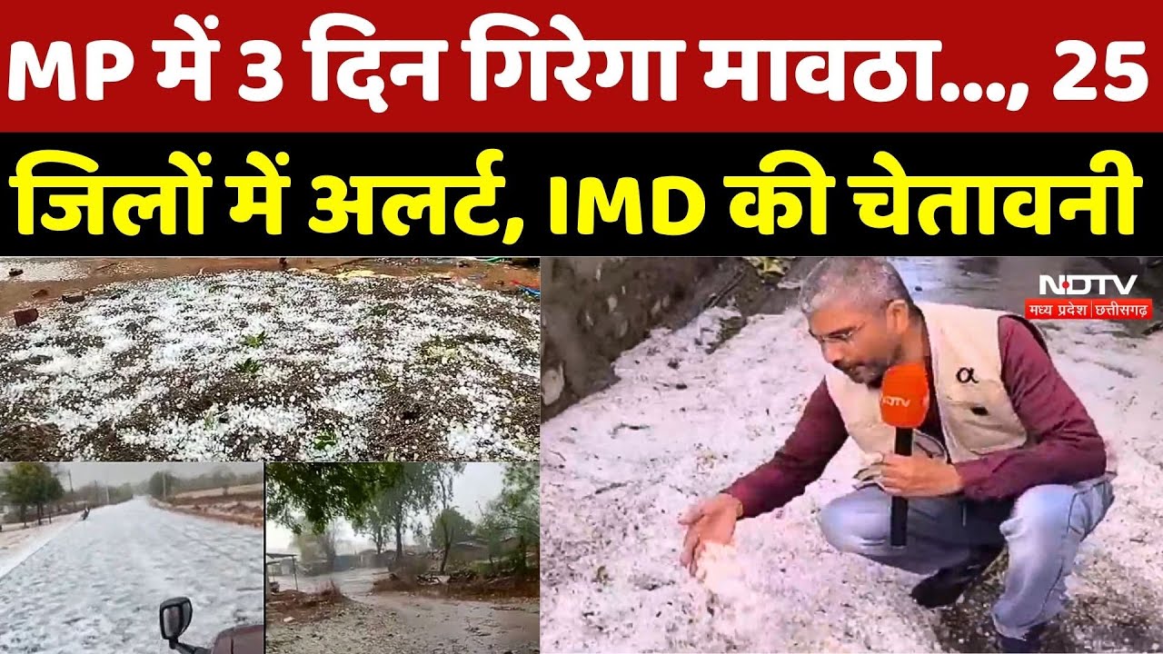 MP Weather Update: MP में 3 दिन गिरेगा मावठा..., 25 जिलों में अलर्ट, IMD की चेतावनी |Rain |Hailstorm
