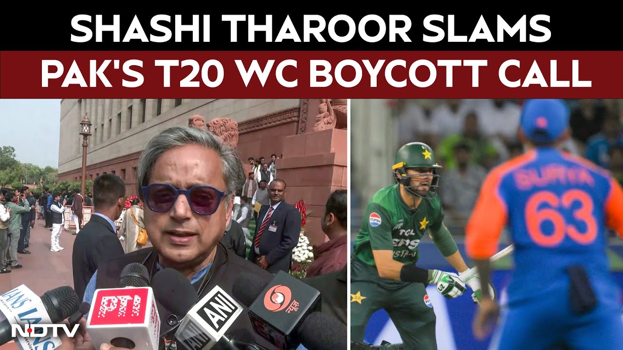 T20 World Cup | Shashi Tharoor Slams Pakistan’s T20 World Cup Boycott Call