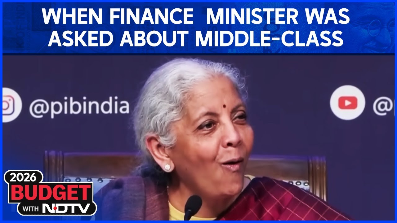 Nirmala Sitharaman's Epic Reaction On Middle-Class Question In Post Budget PC