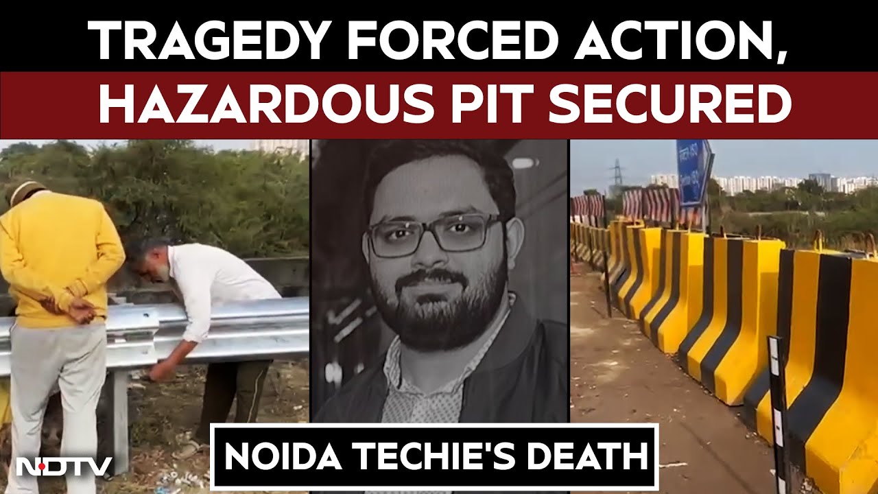 Noida Techie Death | After Engineer Yuvraj&rsquo;s Death, Noida Authority Secures Pit In Sector 150