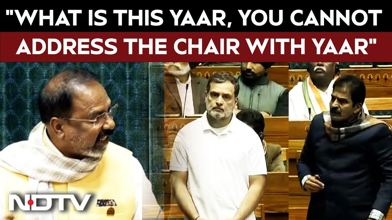 "What Is This Yaar, You Cannot Address The Chair With Yaar": Lok Sabha Chair Tenneti