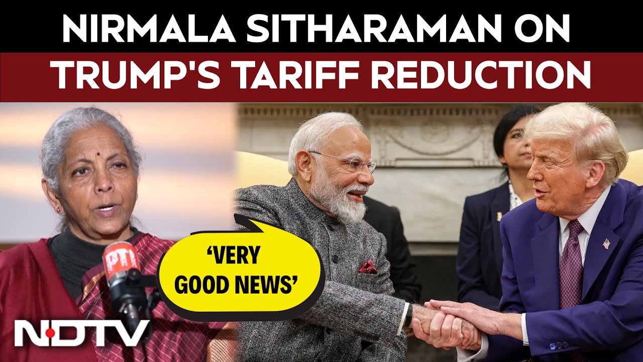‘Very Good News’: Nirmala Sitharaman Welcomes Trump’s Tariff Reduction Announcement