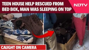 On Camera: Teen House Help Rescued From Bed Box, Man Was Sleeping On Top