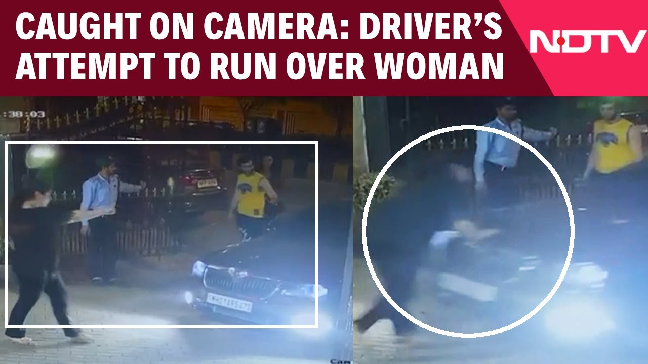 Mumbai News | Shocking CCTV From Mumbai: Car Driver Tries to Run Over Woman In Oshiwara