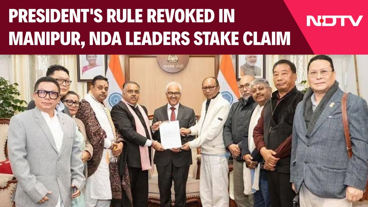 Manipur News | President's Rule Revoked In Manipur, NDA Leaders Stake Claim