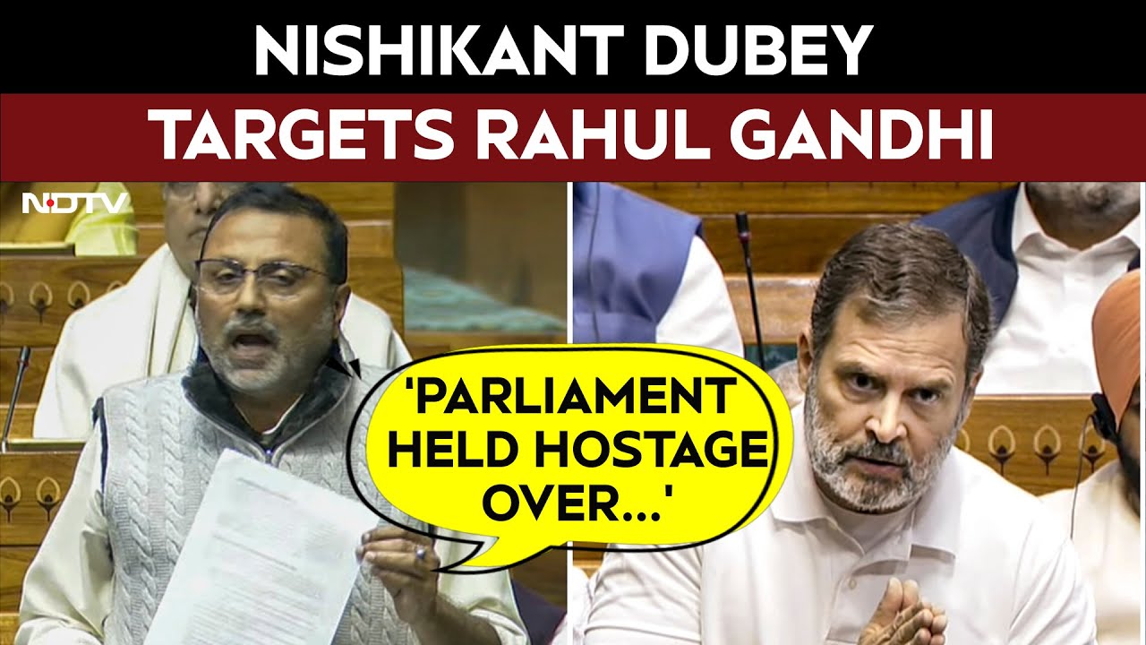 Lok Sabha News: &lsquo;Parliament Held Hostage Over Unpublished Book&rsquo;: Nishikant Dubey Slams Rahul Gandhi