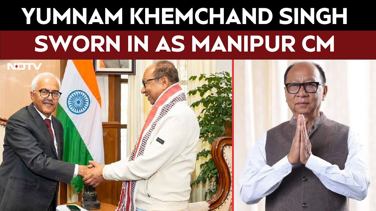 Yumnam Khemchand Singh Sworn In As Manipur's Chief Minister