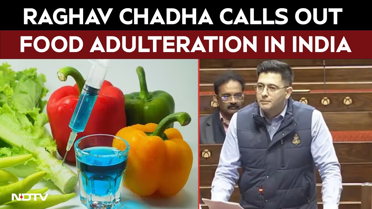 Lok Sabha News | Raghav Chadha Exposes Food Adulteration: Urea in Milk, Detergent in Ice Cream
