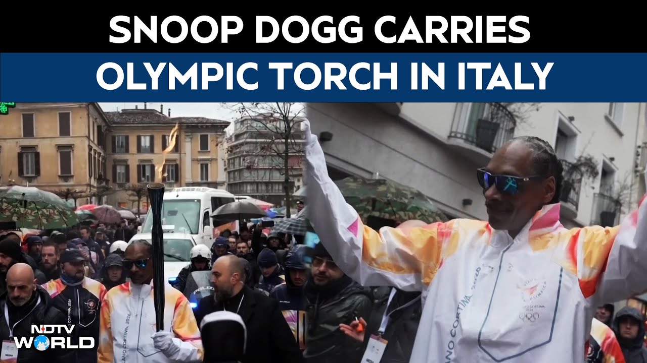Snoop Dogg News | Snoop Dogg Takes Part In Olympic Torch Relay As Milano-cortina Opening Nears