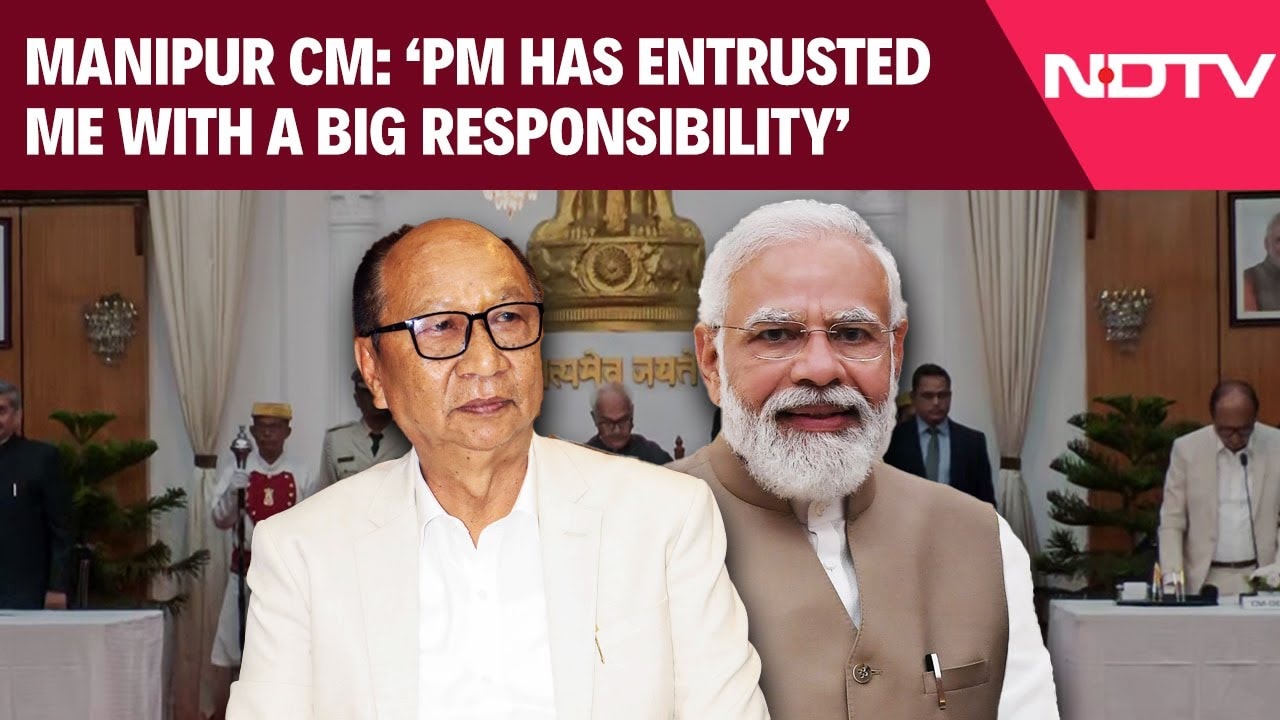 'PM Modi Has Entrusted Me With A Big Responsibility': Manipur CM Yumnam Khemchand Singh After Oath