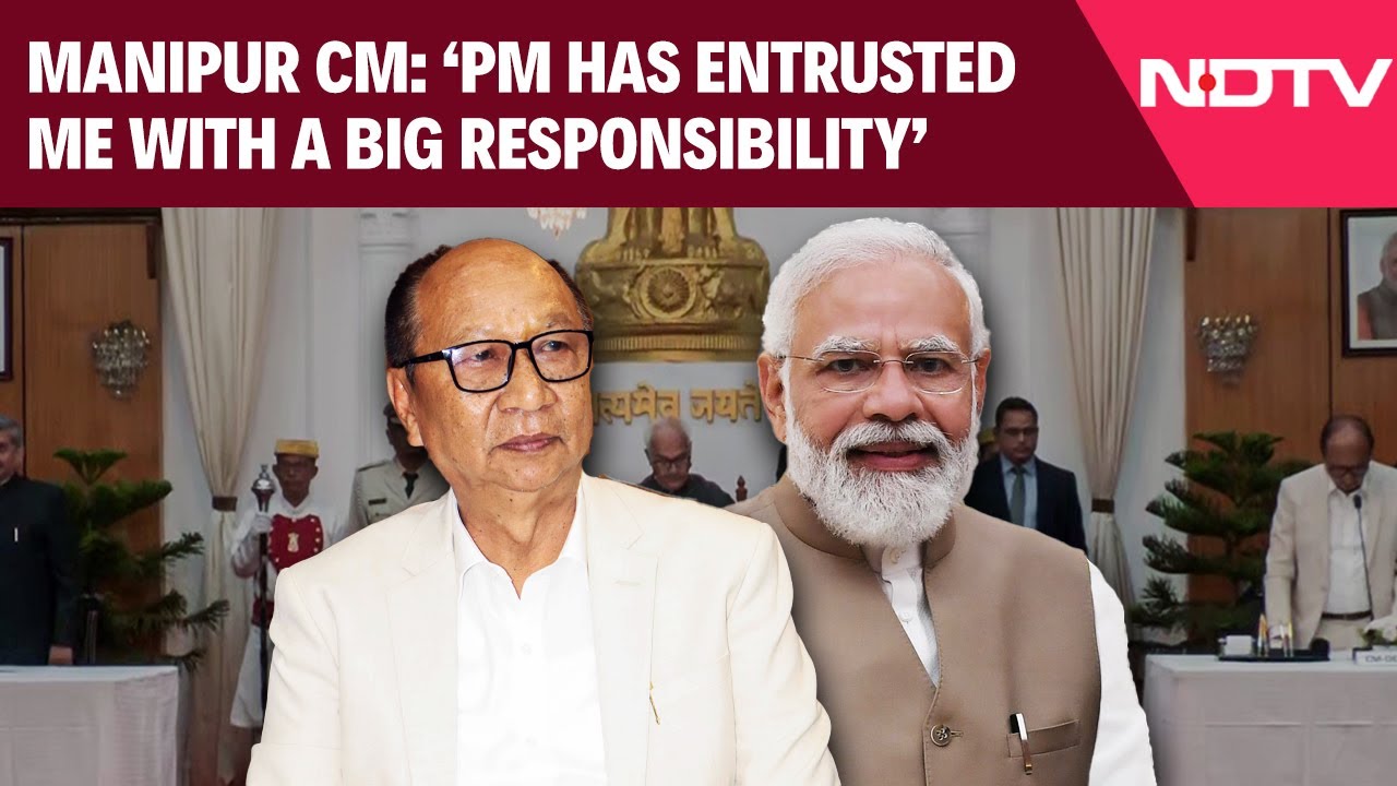 'PM Modi Has Entrusted Me With A Big Responsibility': Manipur CM Yumnam Khemchand Singh After Oath