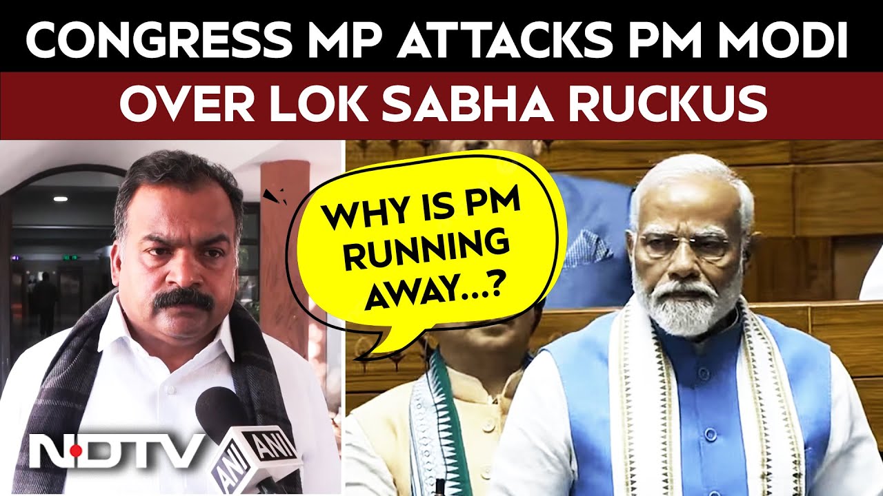 Congress MP Manickam Tagore Attacks PM Modi Over Lok Sabha Ruckus