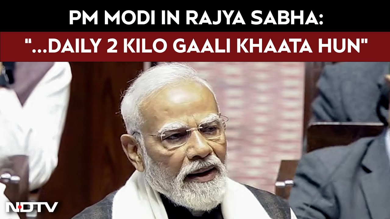 "Daily 2 Kilo Gaali Khaata Hun": PM Modi In The Rajya Sabha