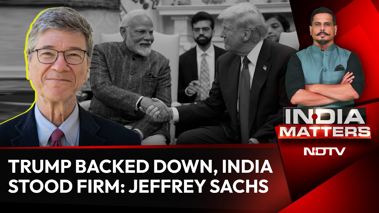 "US Tariffs Were A Blunder, Trade Deal A Climbdown": Jeffrey Sachs Exclusive