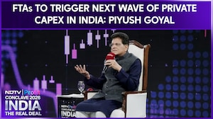 "FTAs Will Induce Private Capex In The Next 24 Months," Says Piyush Goyal