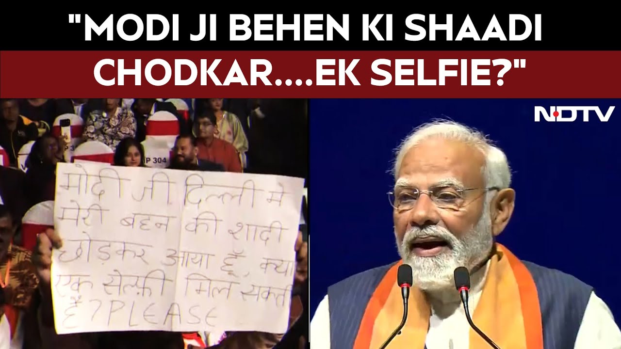 PM Modi's Fan's Request At Malaysia Event: "Modi Ji Behen Ki Shaadi Chodkar....Ek Selfie?"
