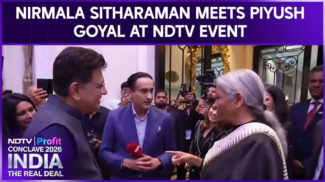 Nirmala Sitharaman Meets Piyush Goyal At NDTV Profit Conclave - A Candid Moment For The Ages!